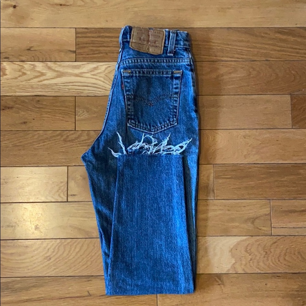 Vintage High Rise Medium Wash Levis Jeans